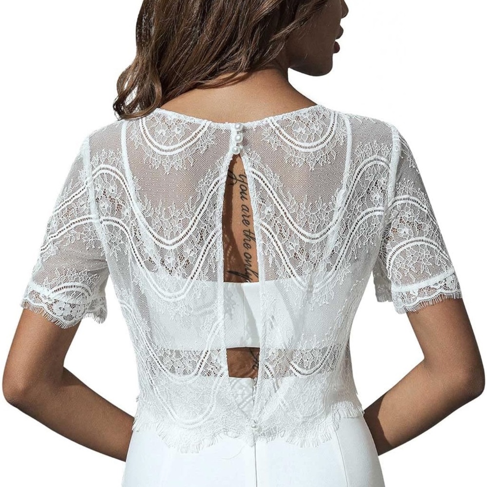 NWOT Bridal Wedding Lace Boler